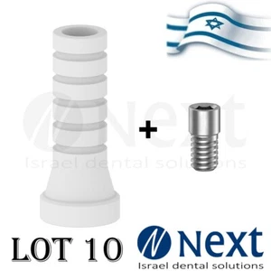 Lot x 10 New Multi Unit Plastic sleeve screw abutment 1.72 mm - Picture 1 of 5