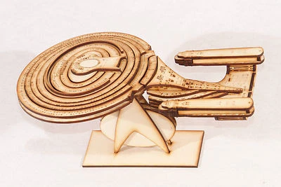 Star Trek Enterprise D Laser Cut Model Kit - Image 1 of 4