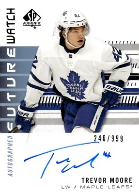 Trevor Moore - 2019-20 SP Authentic Future Watch Auto /999 Rookie Card #217 - Image 1 of 2