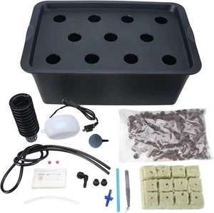 11Pcs Hydroponic Growing System Kit Herb Garden Set with Self-Watering Planter - Picture 1 of 9