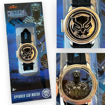 Reloj WAKANDA FOREVER LCD Spinner MARVEL Avengers Black Panther Coleccionable NUEVO Foto 1 de 4