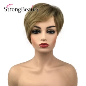 Fashion Short Pixie Cut Straight Fluffy Synthetic Wig Daily  Hair For Women - Picture 1 of 5