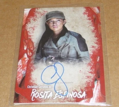 2016 CHRISTIAN SERRATOS Topps The Walking Dead Survival Box Autographed Signed R - Image 1 of 2