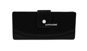 OROTON GALATA SLIM CLUTCH LEATHER WALLET IN RESIDENTIAL BLACK JACQUARD BNIB - Picture 1 of 6