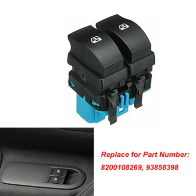 Interruptor ventana eléctrica delantera derecha para Renault Megane II 2002-2008 plástico Foto 1 de 4