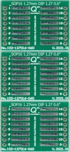 SO16,SOP16,SOIC16,SOL16 1.27mm auf DIP 0.6" (1.27mm Pinsbst.) - 3 Stück [DE] - Bild 1 von 1