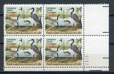 SCOTT # 2086 - One Louisiana World's Exposition Plate Block of 4 - VF - OG - MNH - Image 1 of 2