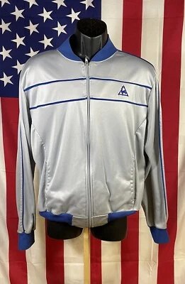 Chaqueta de Pista Autor Ashe Le Coq Sportif De Colección Talla Grande Hecha en EE. UU. Foto 1 de 3