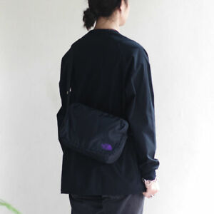 North face nanamica purple label japan version shoulder bag black