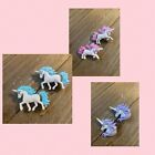 Enchanted Unicorn Love Post Earrings 3 poses to choose from