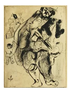 Original Marc Chagall etching From Les Âmes mortes (Dead Souls) series Picasso - Picture 1 of 1