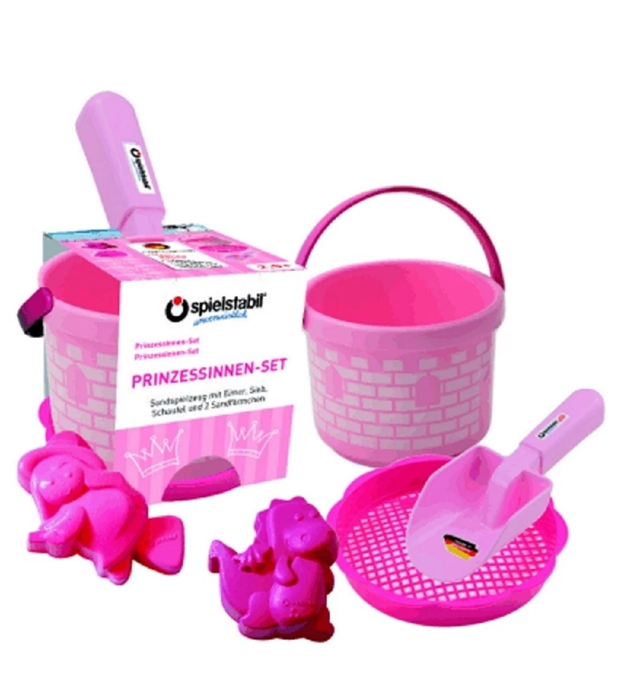 spielstabil Sandset Prinzessin 5 tlg. | Kinder Strand Sandkasten Sand Spielzeug - Bild 1 von 1