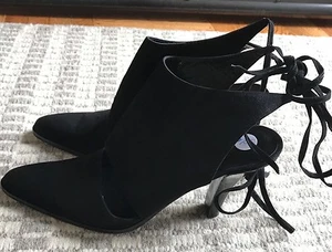 Vintage Donna Karen Vero Cuoio NY Damen-Schnürschuhe hinten Wildleder Größe 7,5  - Bild 1 von 6