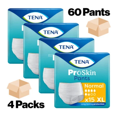 TENA Proskin Pants Normal Extra Large - 4 Packs of 15 (60) Incontinence Pants XL - Image 1 of 4