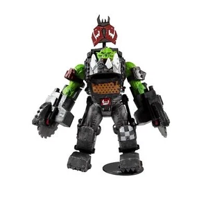Warhammer 40.000 Ork Meganob con Buzzsaw e Base Mega Modellino - Foto 1 di 8