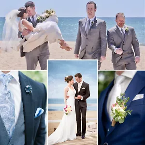 Wedding Party Suits & Tuxedo Group DEAL Groom & Groomsmen Custom Made to Measure - Picture 1 of 10