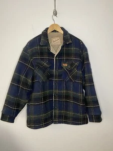 Vtg Woolrich Wool Hunting Coat / Heavy Jacket Sherpa Lined Mens Medium - Picture 1 of 7
