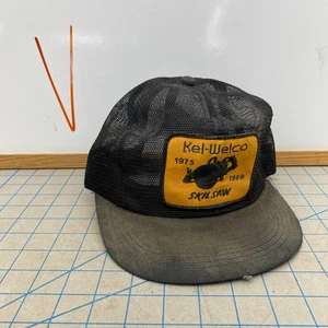 Vintage 80s Kel-Welco Mesh Snapback Trucker Hat Skil Saw 1975 1989 - Picture 1 of 13