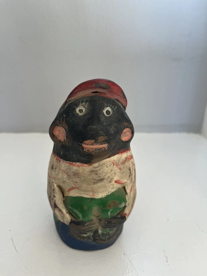 Arte popular mexicano vintage Chango Mescalero mezcal cerámica mono Foto 1 de 3