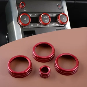 AC Climate Control Ring Knob Cover Fit For Land Rover Range Rover Evoque 12-2018 - Picture 1 of 5