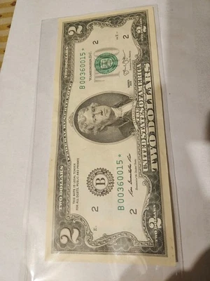 2013 2 dollar bill star note - Image 1 of 4