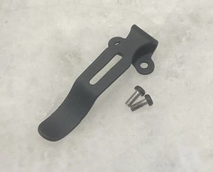 Mini clip de bolsillo profundo de acero negro para linterna UV Olight Arkfeld PRO Arkfeld - Imagen 1 de 11