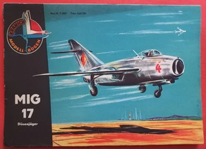 Modellbogen Kranich 6801 Junge Welt DÜSENJÄGER MIG-17  in 1:40 - Picture 1 of 5