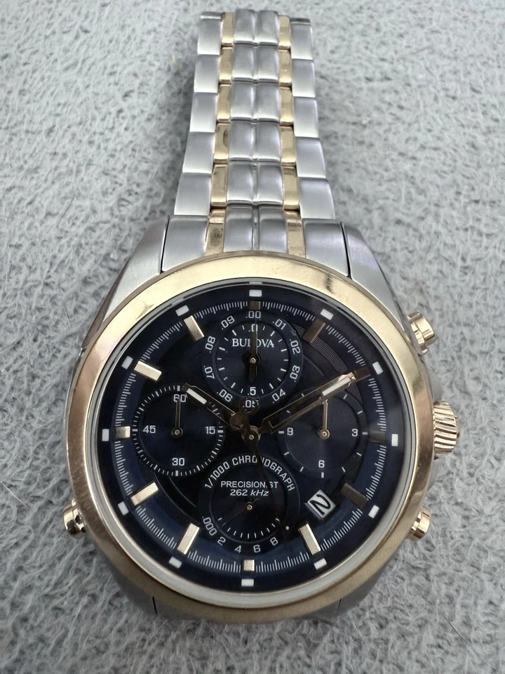 Reloj Hombre Bulova Precisionist Azul 96B276 Usado Foto 1 de 2