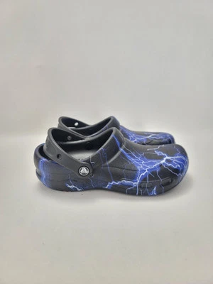 Crocs Lightning Thunder Negro Azul Talla Hombre’s 5/Mujer’s 7 Resistente al Deslizamiento Trabajo Foto 1 de 4
