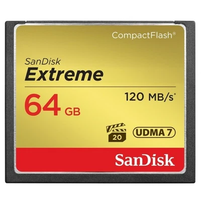 SanDisk Extreme Compact Flash Speicherkarte 64GB / UDMA7 VPG-20 - Bild 1 von 2