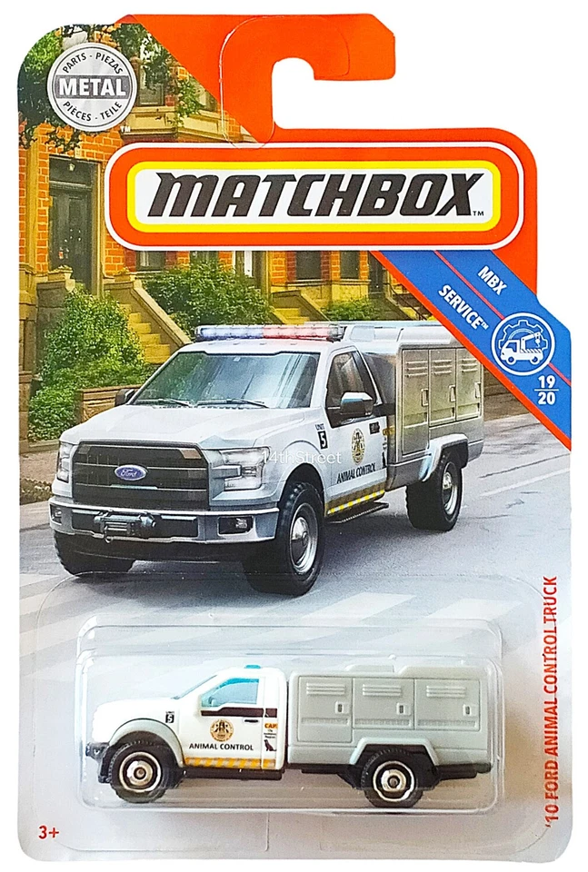 2019 Matchbox Service #81 - 2010 Ford Animal Control Truck - long card - Image 1 of 1
