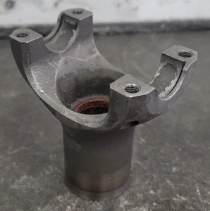 USED - Billet Ford 9" Yoke- 1350 U-Joint Size- Threaded Holes- 28 Spline- NASCAR - Picture 1 of 10