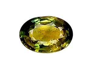 0.76CTS Green natural sapphire oval cut loose gemstones see video - Bild 1 von 3