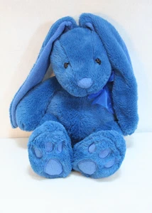 Juguete de peluche grande de oreja larga conejo azul Pascua suave abrazable - Imagen 1 de 6