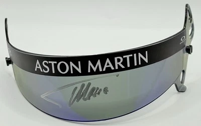 F1 ASTON MARTIN FERNANDO ALONSO SIGNED 1/2 PURPLE BELL MINIHELMET VISOR 2024 /2 - Image 1 of 4