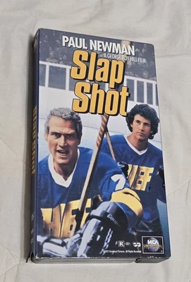 Slap Shot VHS Movie Charlestown Chiefs Paul Newman Johnstown, PA Ice Hockey - Image 1 of 3