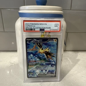 PSA 9 Zapdos ex SIR Pokemon 151 SV 202/165 Special Illustration Rare Karte Mew - Bild 1 von 4