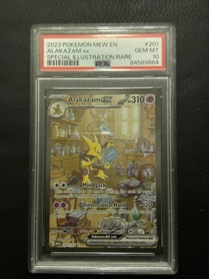 Pokémon TCG Alakazam EX 201/165 Scarlet & Violet 151 PSA 10 - Image 1 of 2