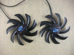 Paire Ventilateurs Ventilateur Refroidisseur pour Saphir HD7870 7950 7970 6850 6970 FD7010H12S 85mm - Photo 1/3