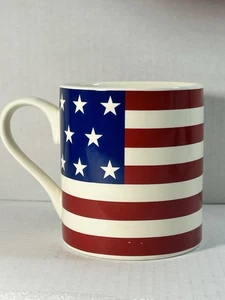 Ralph Lauren Hampton Flagge Sterne & Streifen rot weiß blau Kaffeetasse Becher patriotisch - Bild 1 von 9