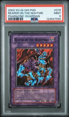 2003 Yu-Gi-Oh! Reaper On The Nightmare Pharaonic Guardian PGD Unlim Super PSA 9 - Image 1 of 2