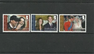 SOUTH GEORGIA -2011-SG529-531 ROYAL WEDDING SET -MNH - Picture 1 of 1