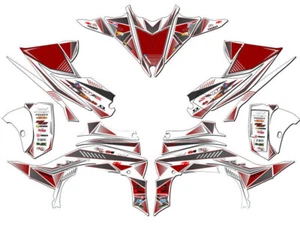 2014-2020 (YFZ 450R) yfz 450 SURGE Red Senge Graphics Kit Compatible with Yamaha - Picture 1 of 7