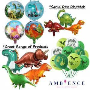 Dinosaur Balloons Birthday Party Children Decorations Helium Air Boys Dino T-Rex - Picture 1 of 65
