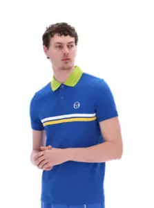 Polo Sergio Tacchini Supermac blu nautico/cimone scuro/narciso - Foto 1 di 5