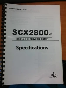 Hitachi Hydraulic Crawler Crane SCX2800-2 Specifications Manual - Bild 1 von 4