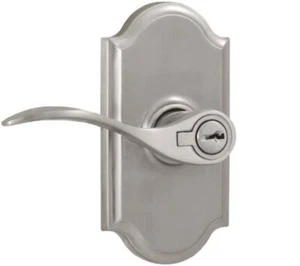 Weslock L1740UNUNSL23 Bordeau Lever, Satin Nickel - Left-Handed Keylock Entry - Picture 1 of 1