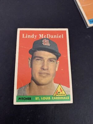 1958 Topps - #180 Lindy McDaniel St. Louis Cardinals (Crease) P￼OOR COND Vintage - Image 1 of 2