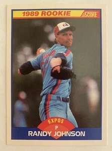 Tarjeta de béisbol 1989 Score Randy Johnson #645 Montreal Expos Salón de la fama novato radiocontrol - Imagen 1 de 2