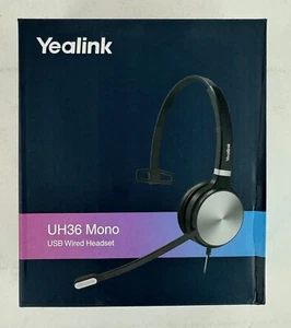 Yealink Headset UH36 USB Wired Mono UC Certified with Noise-Cancelation - New - Picture 1 of 10